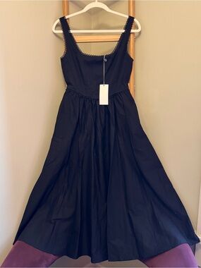wayf desi bustier midi dress WAYF Desi Corset Midi Dress